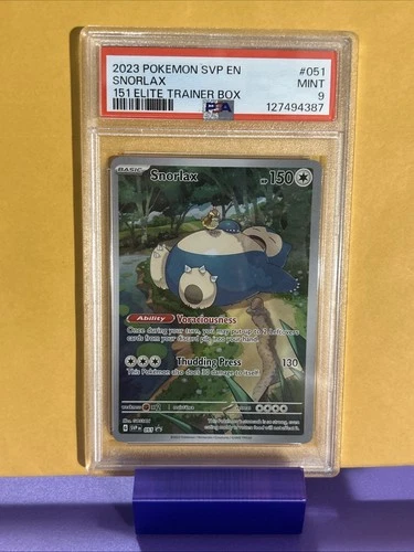 2023 Pokemon SVP EN - SV Black Star Promo 151 EBT #051 Snorlax PSA 9