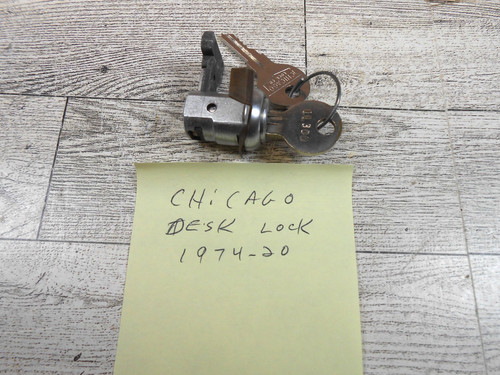 Chicago 1974-20 Metal Desk Lock T Bolt Keyed LL300 Replacement Part