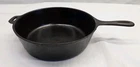 Unmarked WAGNER WARE NO. 8 CAST IRON 10 1/2 Inch CHICKEN FRYER MADE IN USA