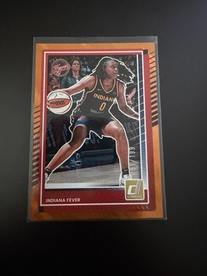 2025 Panini Donruss WNBA Orange Laser #19 - Kelsey Mitchell /199