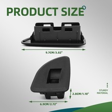 2 PCS Black Rear Window Switch Panels Bezels 25995490 25995494 Compatible with
