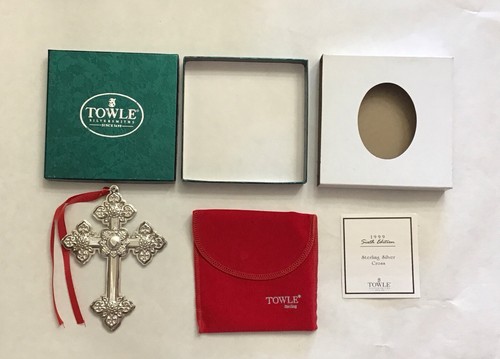 Towle Sterling Silver Cross Ornament 6th Edition 1999 - 第 1/5 張圖片
