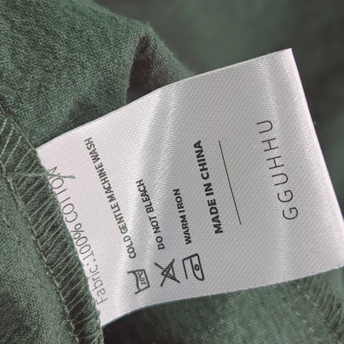 GGUHHU Dress Button Up Maxi Long Sleeve Womens Shirt Dress NWT Green Size Small - Picture 10 of 16