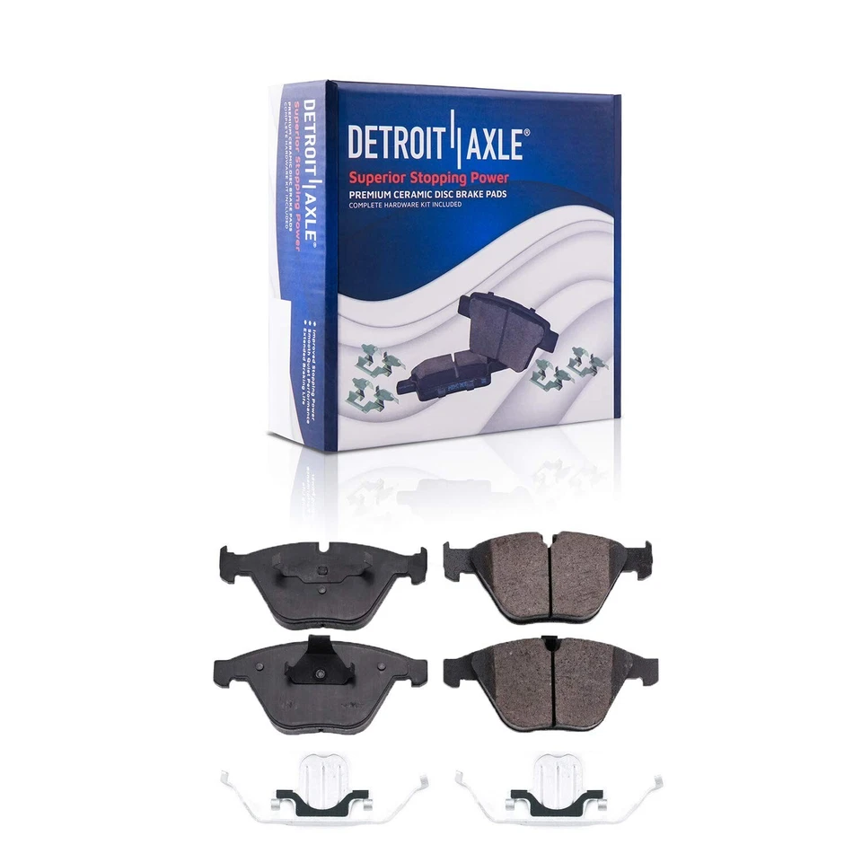 Soporte de pinzas de freno para rotores perforados delanteros de 6 piezas para BMW 323i 328i 328xi X1 Foto 4 de 4