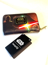 Cartera Loungefly Disney Star Wars Episodio II El Ataque de los Clones Cremallera Alrededor NUEVA