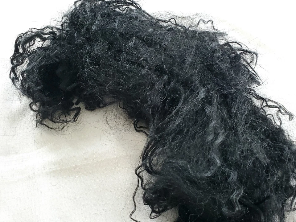 80's Unisex Headbanger Wig Costume Culture Halloween Cosplay Black - Image 3 of 4