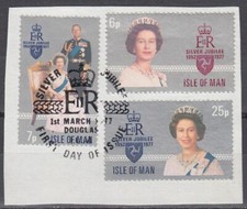 Isle of Man 1977 Θ Mi.92/94 Regentschaft Silver Jubilee Queen Elizabeth [sq7127]