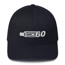 6.0 Power Stroke Hat, Powerstroke Diesel Truck Flexfit Baseball Cap