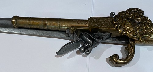 KETLAND 1800's Replica Brass Flintlock Dagger Knife w/ Horse head/Bone handles - Picture 4 of 11