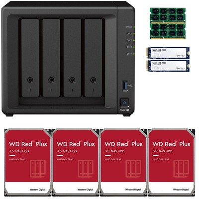 Synology DS923+ 16GB RAM 800GB Cache 32TB (4x8TB) of WD RED PLUS Drives