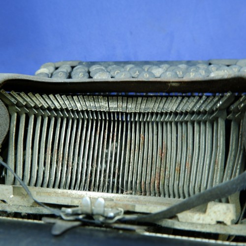 Máquina de escribir antigua Underwood temprana • modelo de 1900 #J7Q183 escritora negra - Imagen 8 de 9