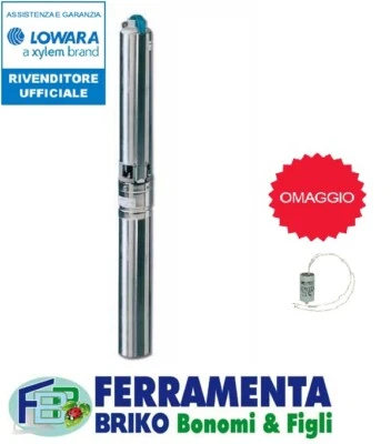 4GS11M LOWARA POMPA SOMMERSA 4GS11 PER POZZI 4" HP1,5 V230 CONDENSATORE OMAGGIO