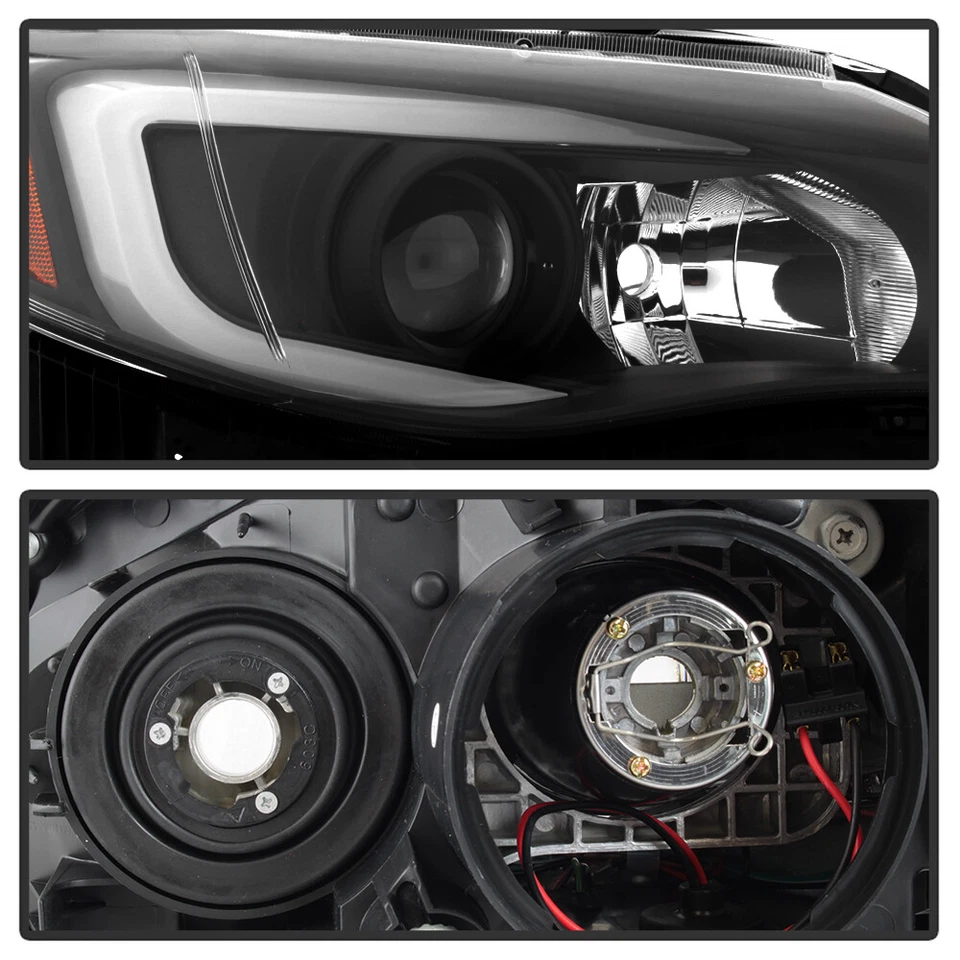 For 2008-2014 Subaru Impreza WRX Halogen LED DRL Switchback Projector Headlights - Image 4 of 4