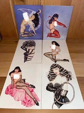 Olivia De Berardinis Lot Lot Of 6 Bettie Page Pin-Up Greeting Cards 5”x7”