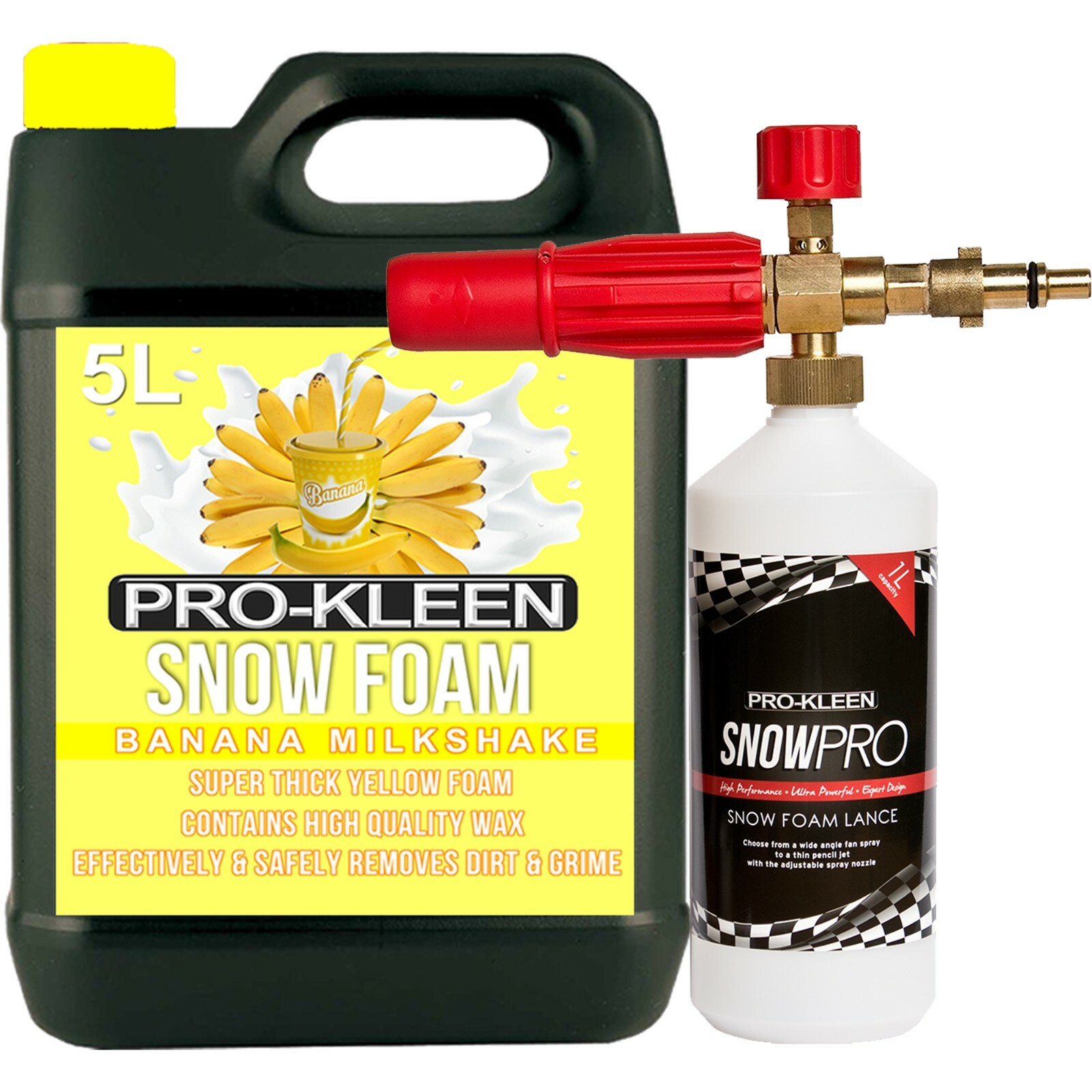 ProKleen Nilfisk Pressure Washer Snow Foam Lance Car Banana 5L Valet Detailing