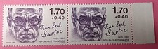 FRANCE Variété N°2357 JEAN PAUL SARTRE 1985 POINT SUR FRANCAISE NEUFS** (414)