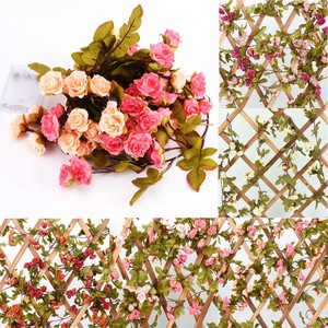 Kunstliche Blumenrebe Blumen Rose Girlande Hochzeit Party Garten Dekoration De Ebay