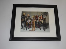 Framed Aerosmith 2001 Poster Steven Tyler / Joe Perry Entire Band 14" by 17"
