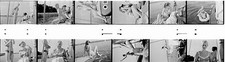 12 St&uuml;ck DDR Negativ 35 mm Model Frau im Bikini auf Schiff Mode    ( 564