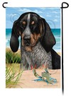 Bluetick Coonhound Summer Beach Garden Flag