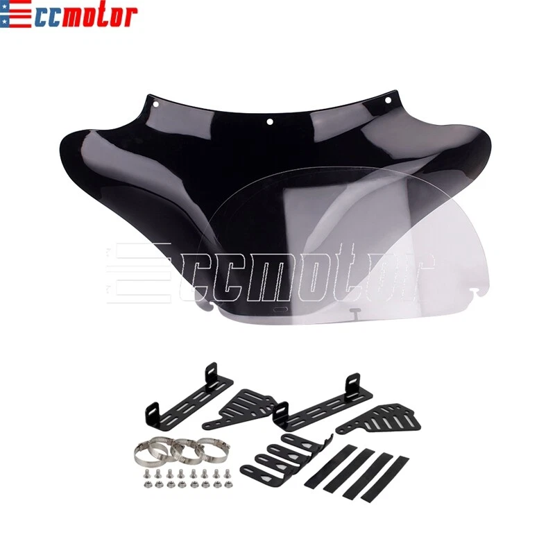 Fairing Batwing Windshield For Honda Shadow ACE 1100 750 Kawasaki Vulcan VN750 - Image 3 of 4