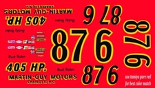 #87 Buck Baker Martin-Guy Chrysler 1962 1/64th HO Scale Slot Car Decals