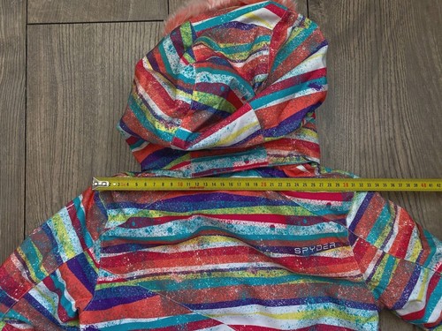 Spyder Girls Bitsy Lola Hooded Ski Jacket in Cute Multicolor Print - Picture 13 of 21