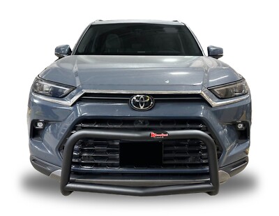 Fit 2024-2026 Toyota Grand Highlander Black Powder-coated Front Bumper Protector