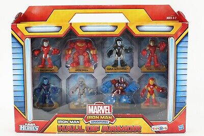 Playskool Heroes Marvel Iron Man Hall Of Armor 8 Pcs Figures 5010U | eBay