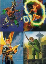 DC COMIC MASTER SERIES COMPLETE UNCUT 4 CARD FOIL SET S1-S4 NM 1994 WONDER WOMAN