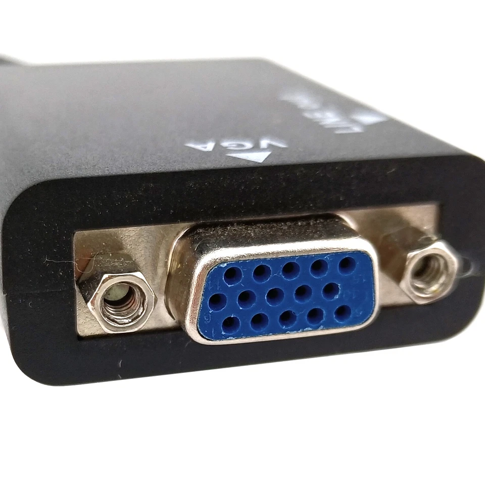 HDMI to VGA Port D-Sub Analog Output Adapter 1080P Video Audio Signal Converter - Image 2 of 4