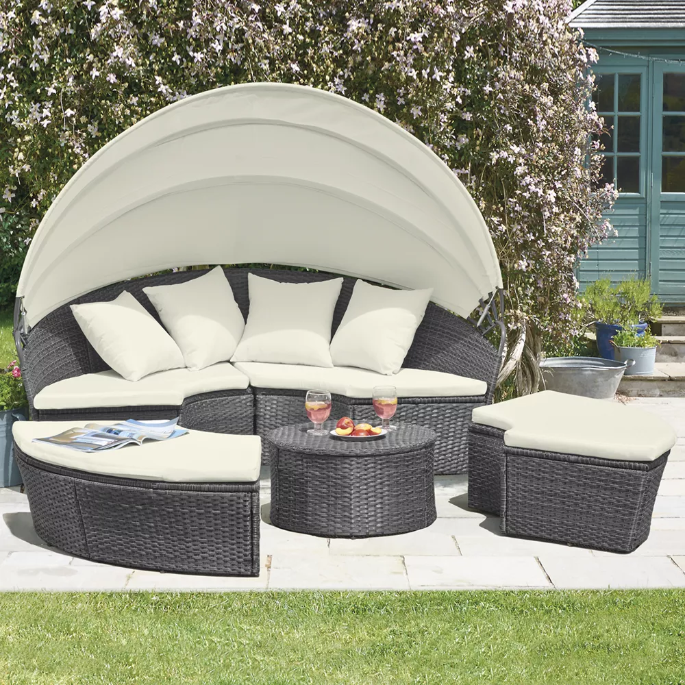 Rattan patio daybed deals