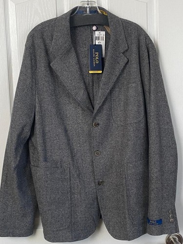 NWT POLO RALPH LAUREN Modern Wool-Blend Herringbone Sport Coat Blazer 46R - Picture 9 of 19