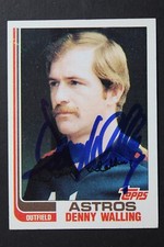 Denny Walling Houston Astros 1982 Topps #147 Autographed Signed Baseball Card