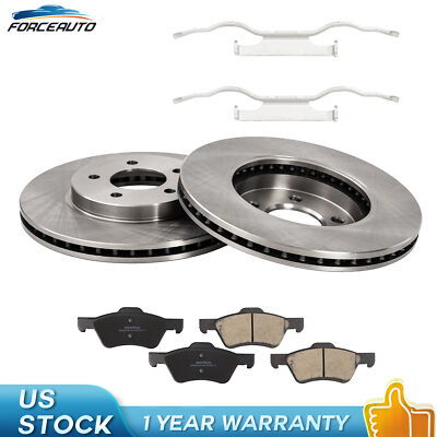 New Front Disc Rotors w/Brake Pads For 05-10 Mariner  Mazda Tribute Ford Escape