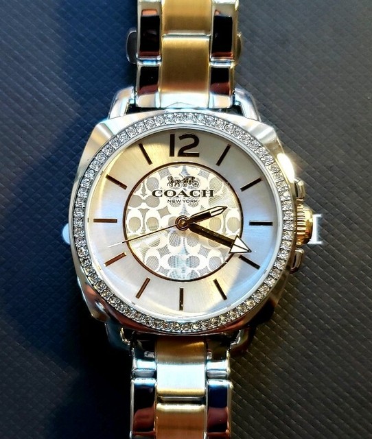 coach two tone watch