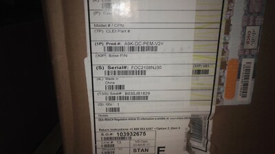 Cisco Systems A9K-DC-PEM-V2= (NEU-NEW)