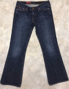 AG-Adriano-Goldschmied-Women-039-s-Blue-Medium-Wash-Club-Boot-Cut-Jeans-Sz-27-R