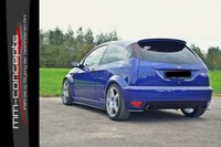 CUP Diffusor Seiten AnsäTze Schwarz FüR Ford Focus RS MK1 Bj. 02-03 Heck Ansatz