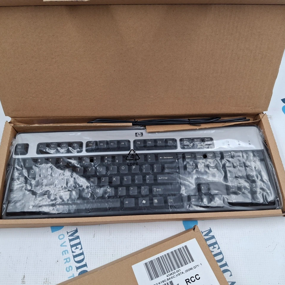 HP PS/2 Keyboard Basic Vista DOM 434820-001 Set of 2 - Image 4 of 4