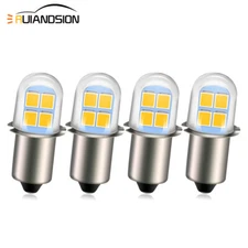 4PCS P13.5S PR2 LED Flashlight Torch Light Bulb DC 4.5V-6V White/ Warm White