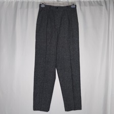 Pendleton Knockabouts Pants Women 12 Woven Hi-Rise Pleated Pocket Straight Lined