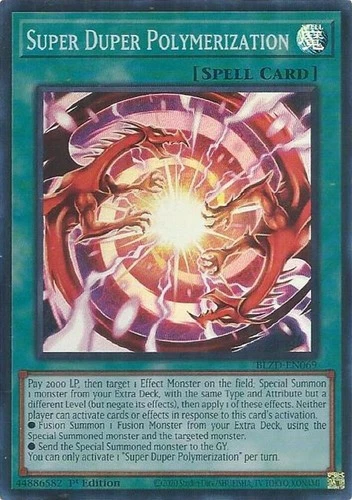 Super Duper Polymerization (BLZD-EN069) - Super Rare - 1st Edition