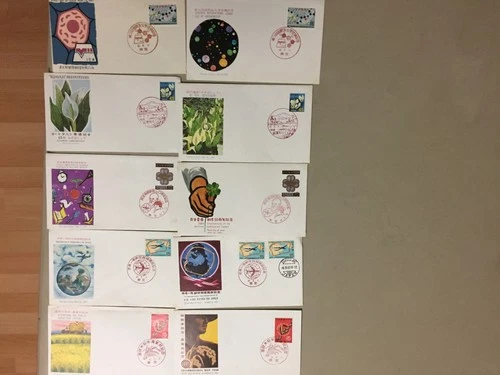 Ten Japan  fdc-each two same stamps,diff pictures(1)