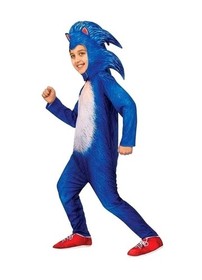 Rubie's Kids Sonic Hedgehog Costume One Piece Jumpsuit Sz S No Headpiece 0317