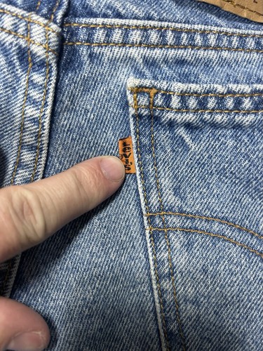 Vintage 90’s Levi’s 550 Orange Tab Jeans Men’s Size 31 x 31 - Picture 4 of 12