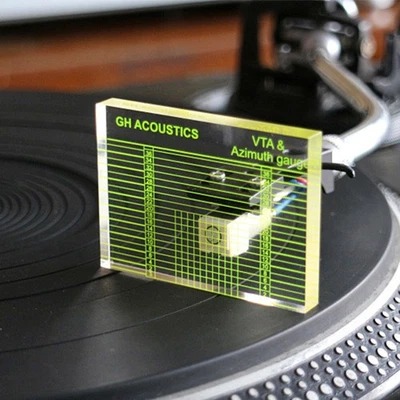 Para brazo de vinilo LP VTA azimut calibre regla de alineación cabezal bloque de alineación