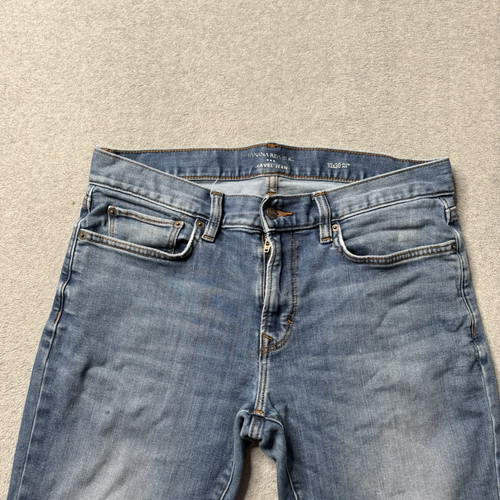 Banana Republic Travel Jeans Mens 32x30 Blue Denim Faded Athletic Stretch Adult