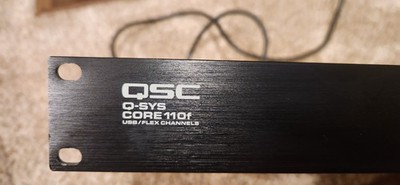 QSC Q-SYS Core 110f DSP Digital Audio Signal Processor Flex Channels USB