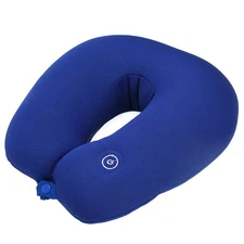 ˇTravel Pillow Memory Foam U Shaped Electric Vibration Message Airplane Pillow